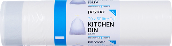 Polylina provide tall drawstring kitchen bin liners