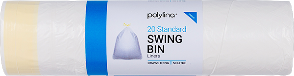 Polylina provide drawstring swing bin liners